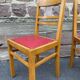 Lot de 4 chaises vintage art déco 1950 mid-century mobilier sinistrés de rené gabriel