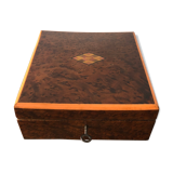 Walnut padded jewelry box