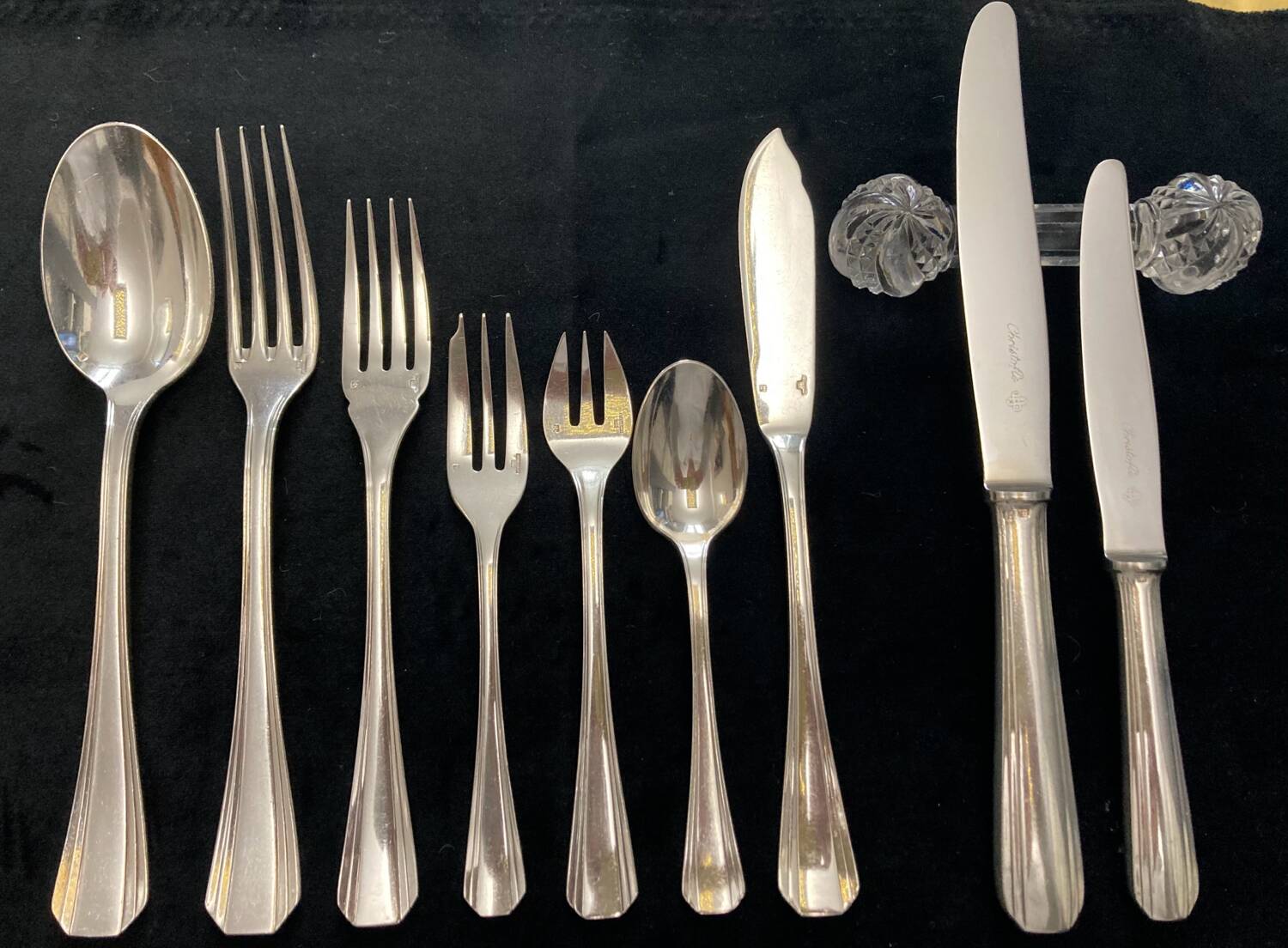 Christofle cutlery set 85 pieces model Boréal