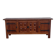 Brutalist solid oak sideboard with hand-forged iron hardware, Belgium, 1970s