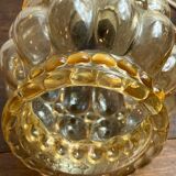 Portable pendant light in bubble glass