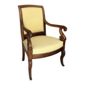 Fauteuil ancien en bois - empire