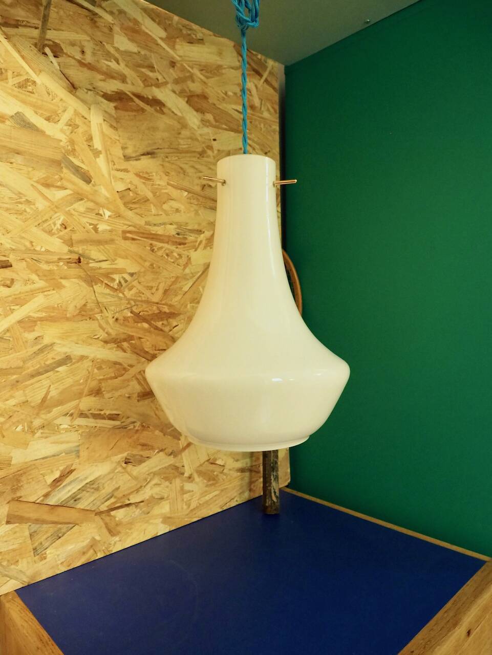 JOY white opaline pendant light