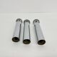 Set of 3 minimalist chrome tube ceiling / wall lamps, 1970s