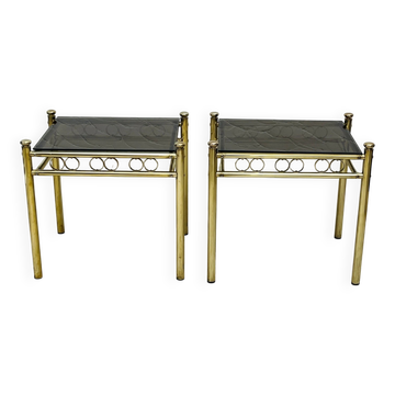Pair of Belgo Chrome side tables