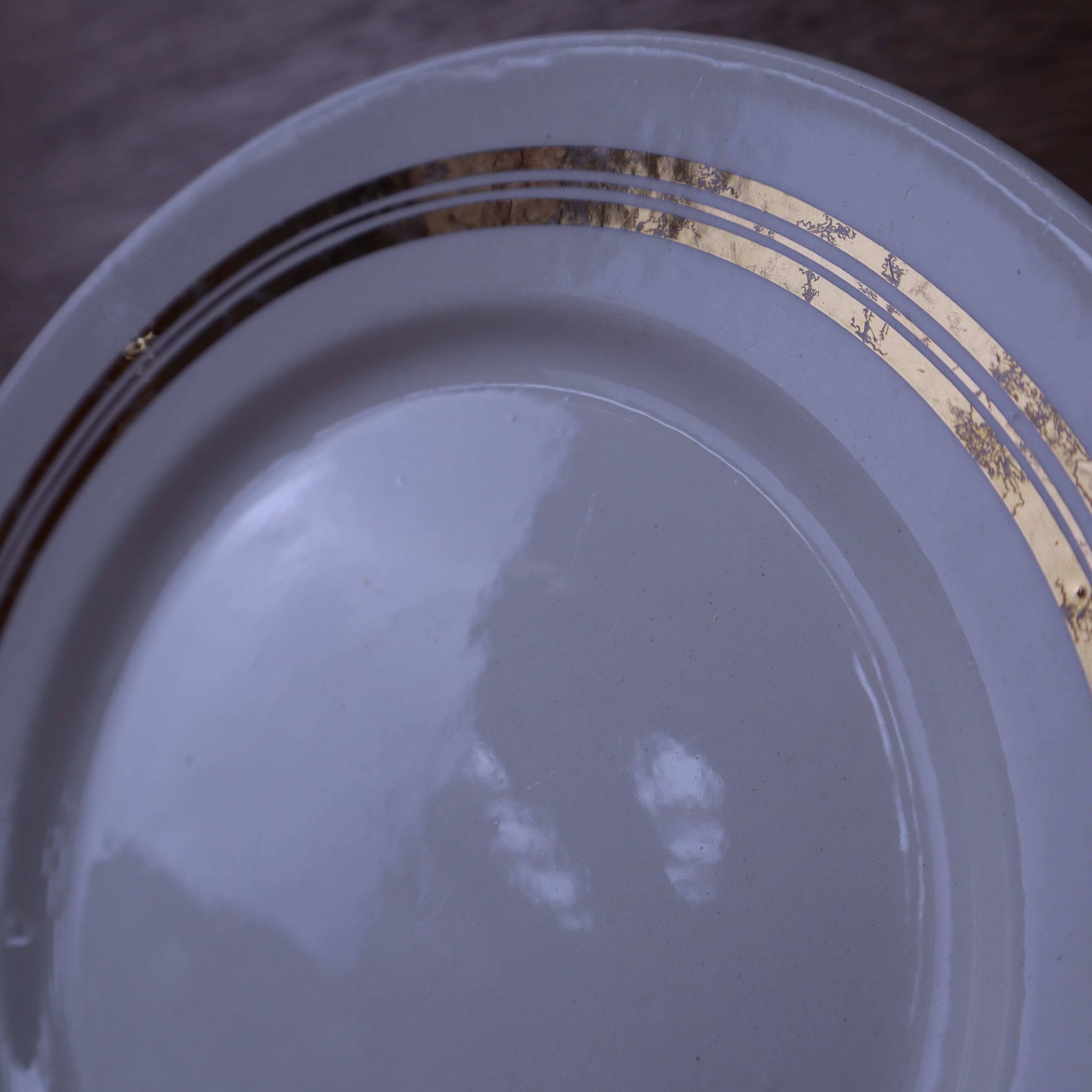 11 Badonviller half-porcelain dessert plates