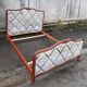Louis XV style upholstered bed