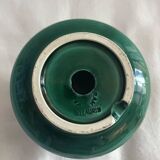 Vallauris green ceramic candlestick