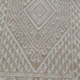 Hand-woven margoum rug in natural wool
