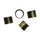 Four rounds of old brass towel around 1930