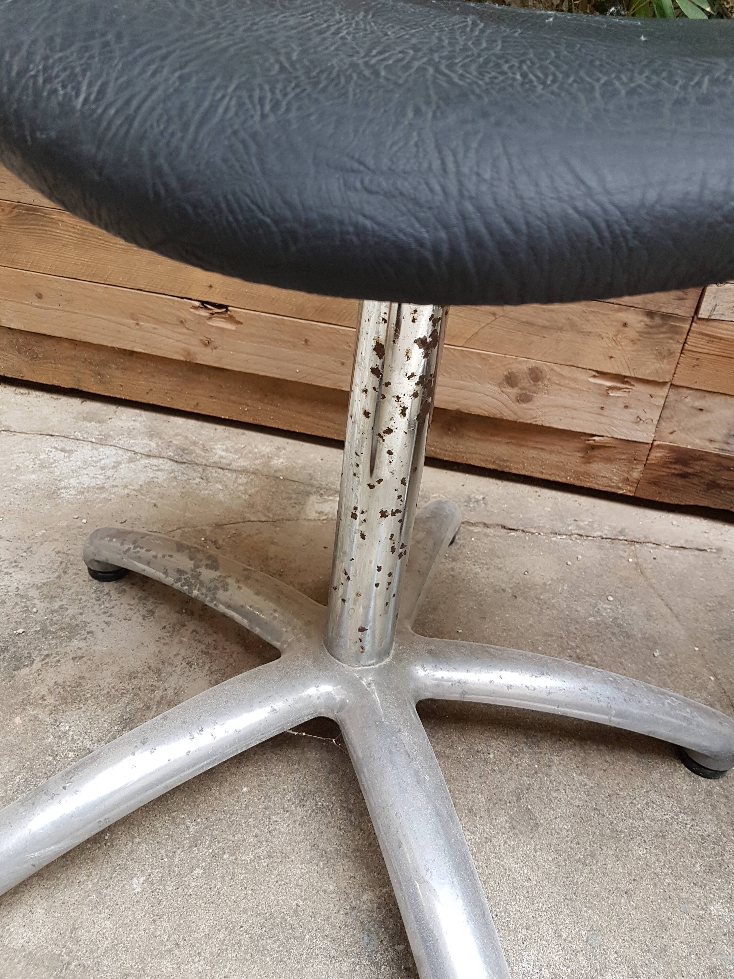 Three hairdresser chairs by designer Maletti 1979