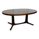 Table ovale extensible en placage d’orme