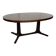 Table ovale extensible en placage d’orme