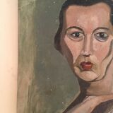 Old oil portrait