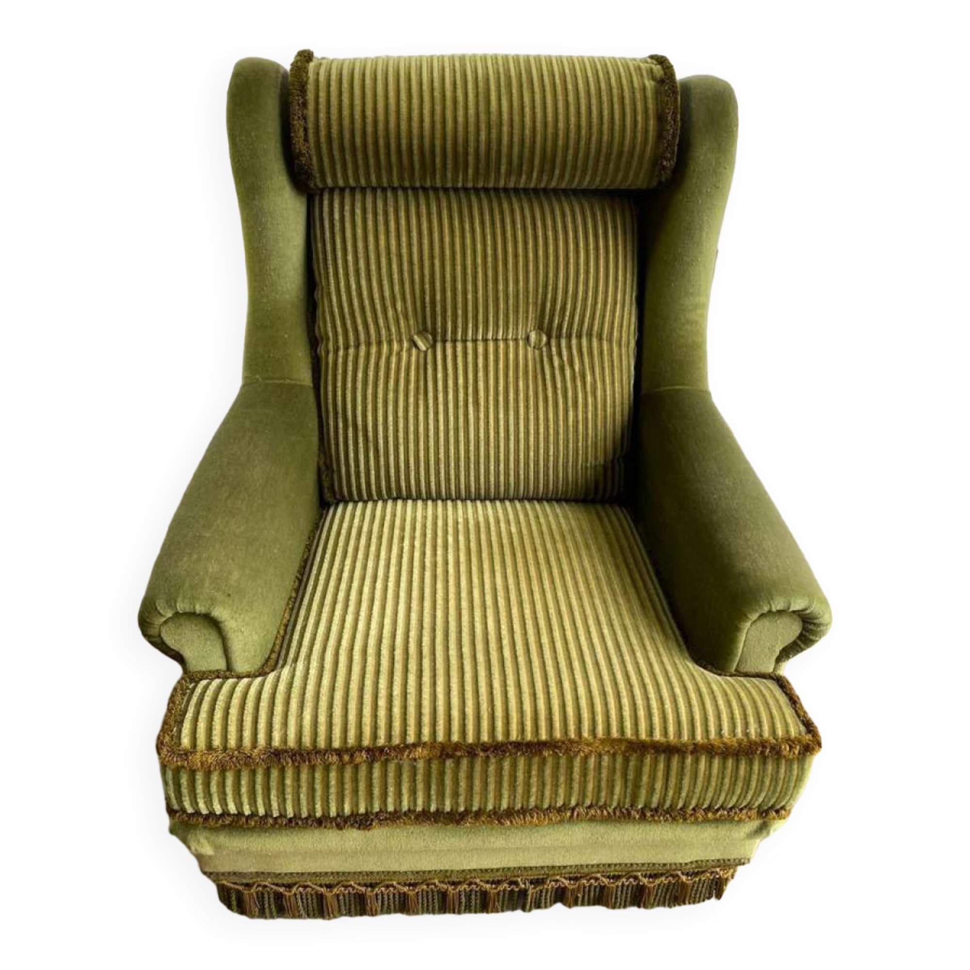 Vintage green single-seater / armchair / club chair