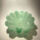 Sommerso ashtray lined with opaline green, Murano