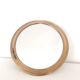 Old mirror and brass top, round, vintage 1960, 32 cm