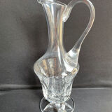 Carafe broc ewer (1) - Art Nouveau - Blown and cut crystal