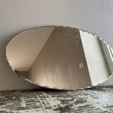 Oval beveled mirror 40 x 20.5 cm