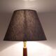 Paire de lampes vintage en teck et laiton