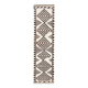 3x10 Brown Cream Kilim Runner Rug 82x320Cm