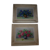 Pair of flower painting