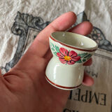 Vintage hand-painted shell flower