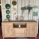 Raw wood sideboard