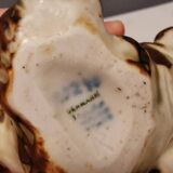 Two bear figurines from Danish Royal Copenhagen mid last century in sung glaze by Knud Kyhn (KK)