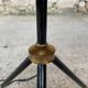 Vintage floor lamp, brass decorations, tripod legs circa 1960's