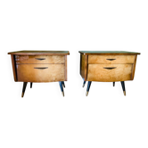 2 chevets ou petits meubles 50s