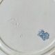 Set of 8 Gien earthenware plates, Rouen pattern, blue garlands and foliage
