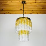 Murano glass chandelier Tronchi by Venini, Italy, 1960s