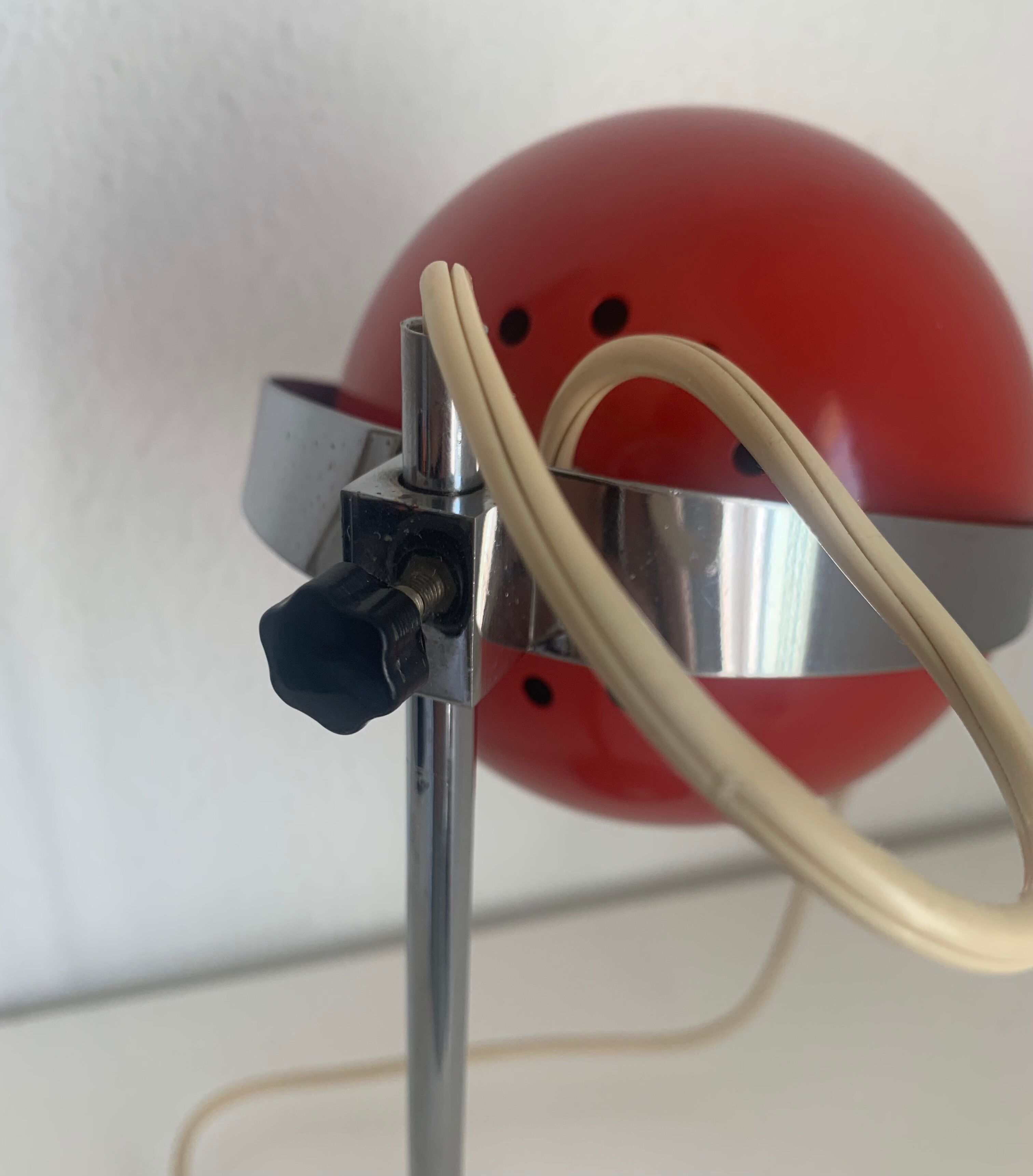 Vintage lamp 1960 eyeball desk currant