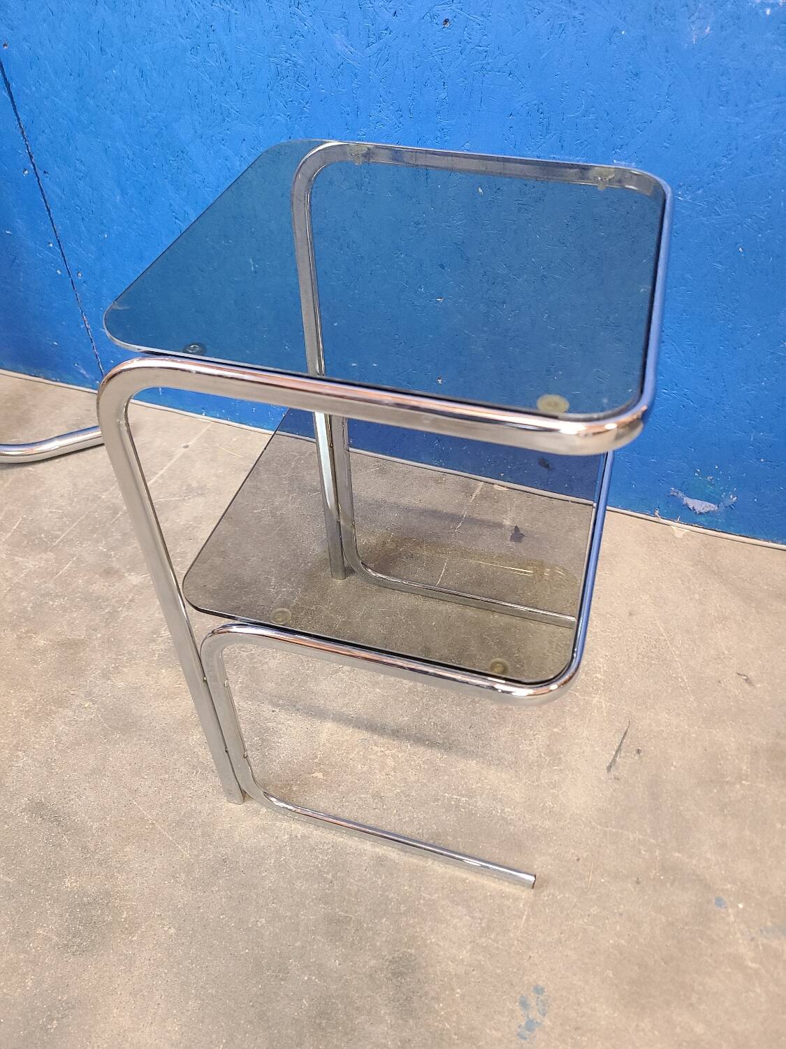 Vintage smoked glass and chrome harness