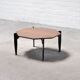Italian Modernist Coffee Table in Teak and Lacquered Metal, 1950s