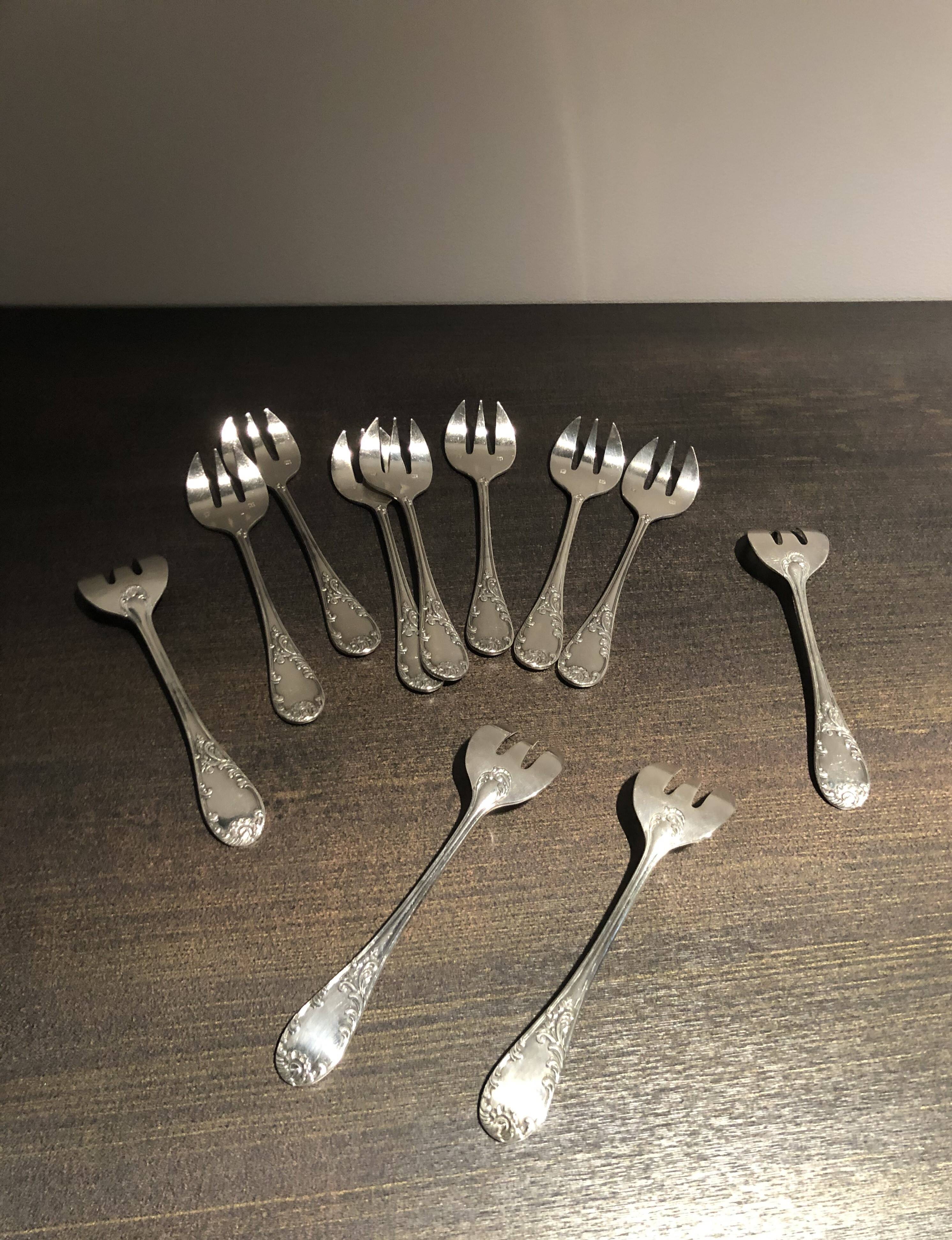 Fourchettes métal argenté