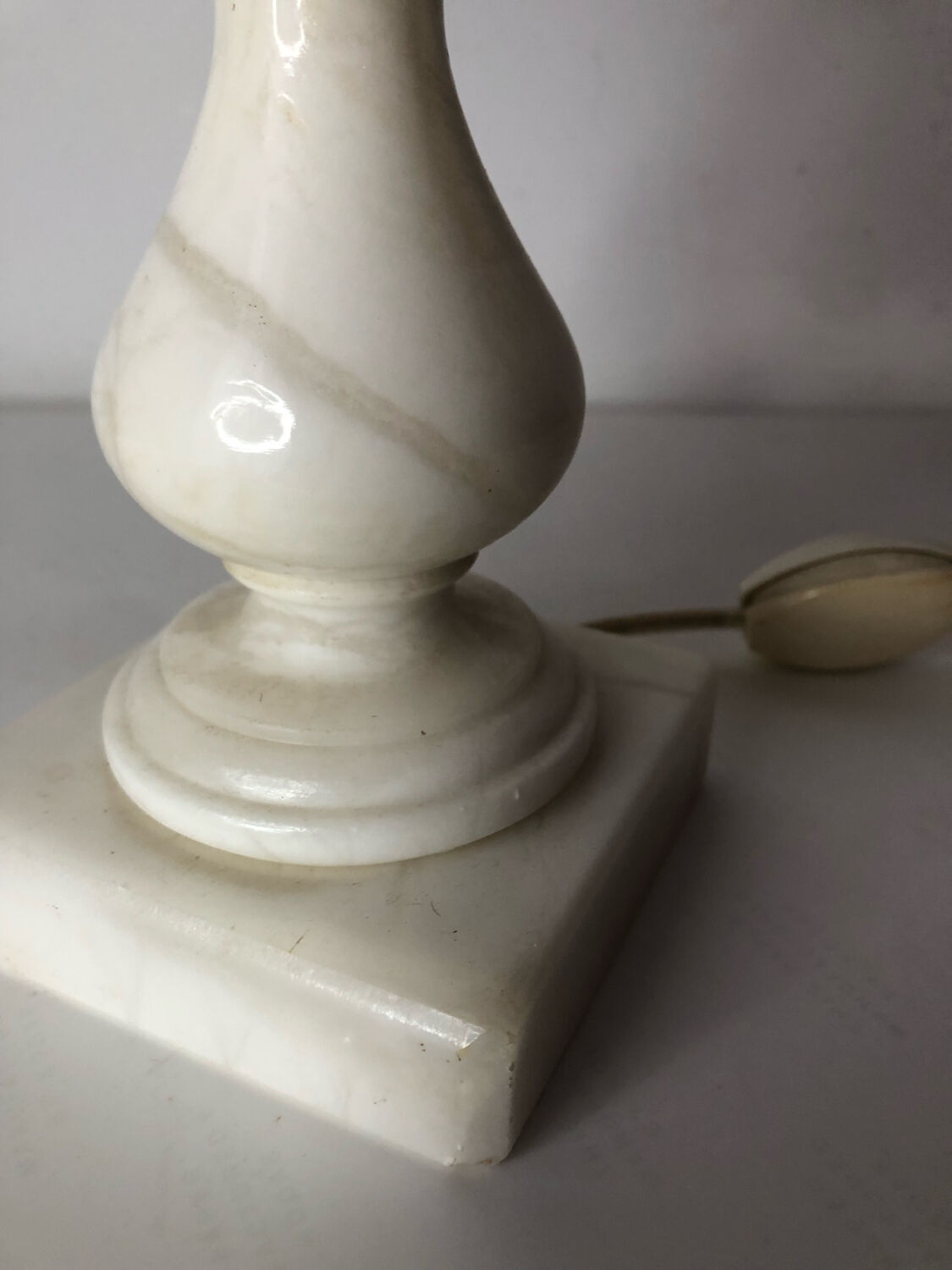 Alabaster bedside lamp