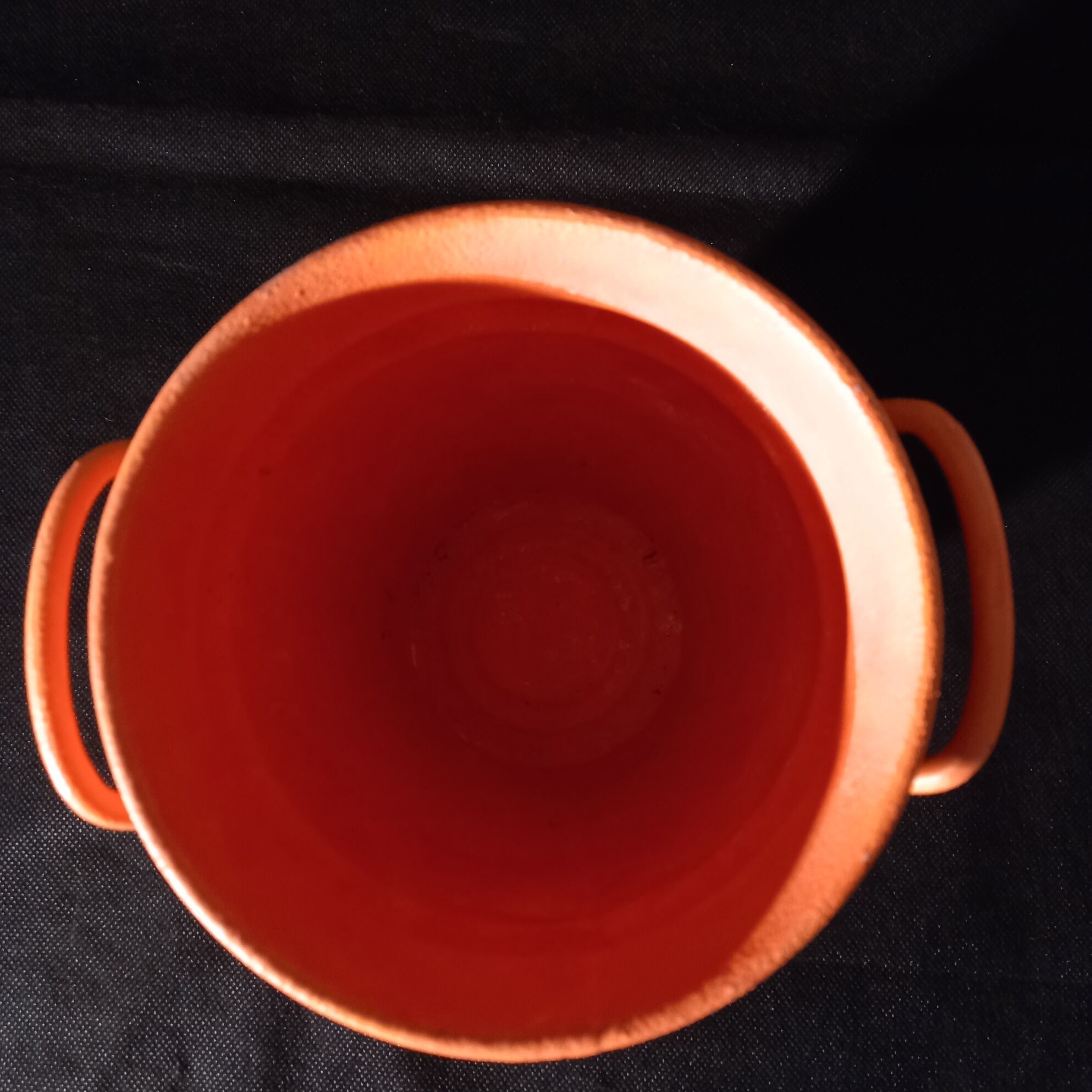 Painted sheet metal pot cover Poppy pattern