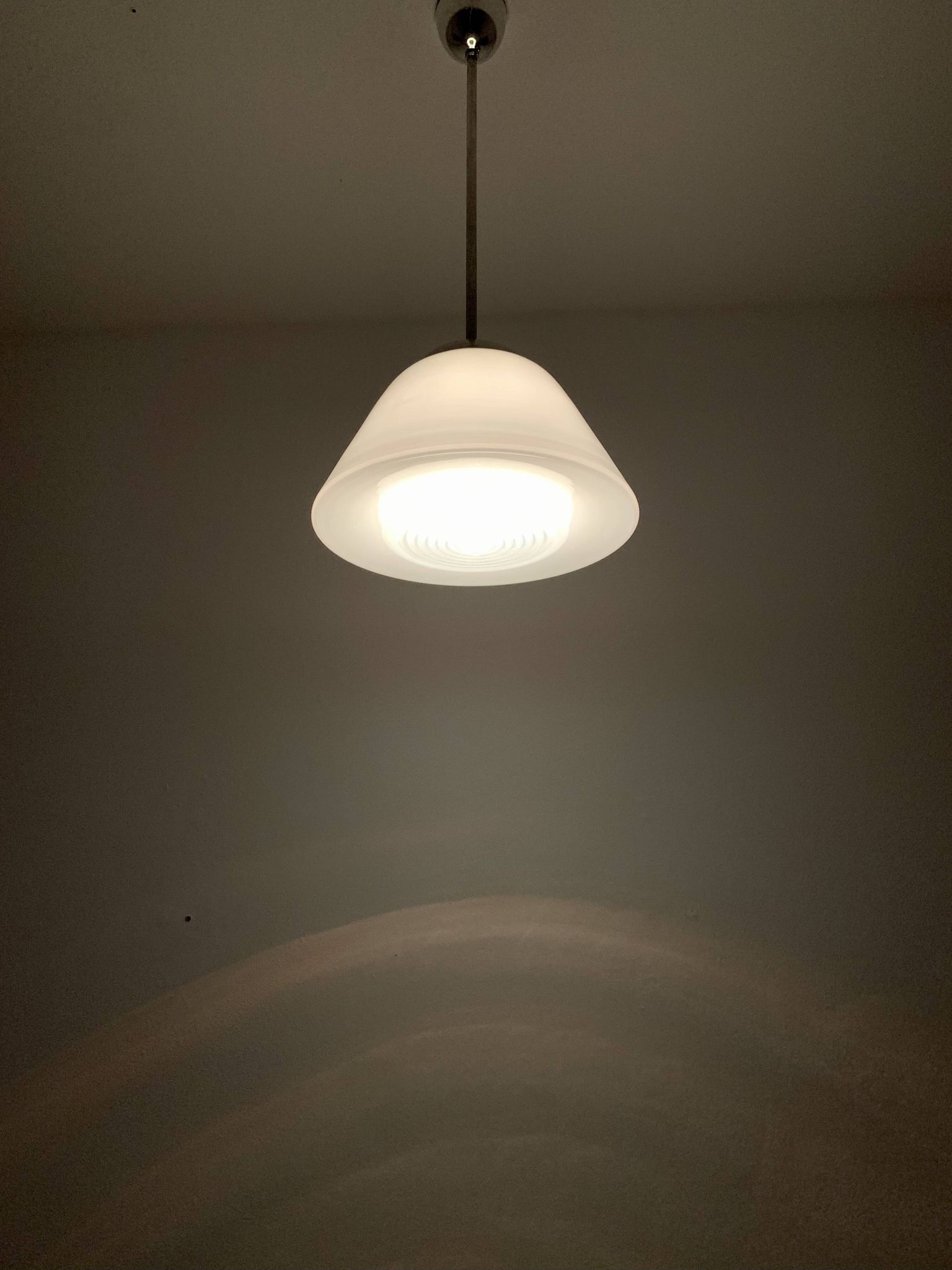Opaline Glass Pendant Lamp by Wilhelm Wagenfeld for Peill and Putzler