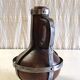 Vase, pichet en bois massif et métal, mid. XXème