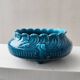 Blue glazed ceramic vase and pocket planter by Théodore Deck.