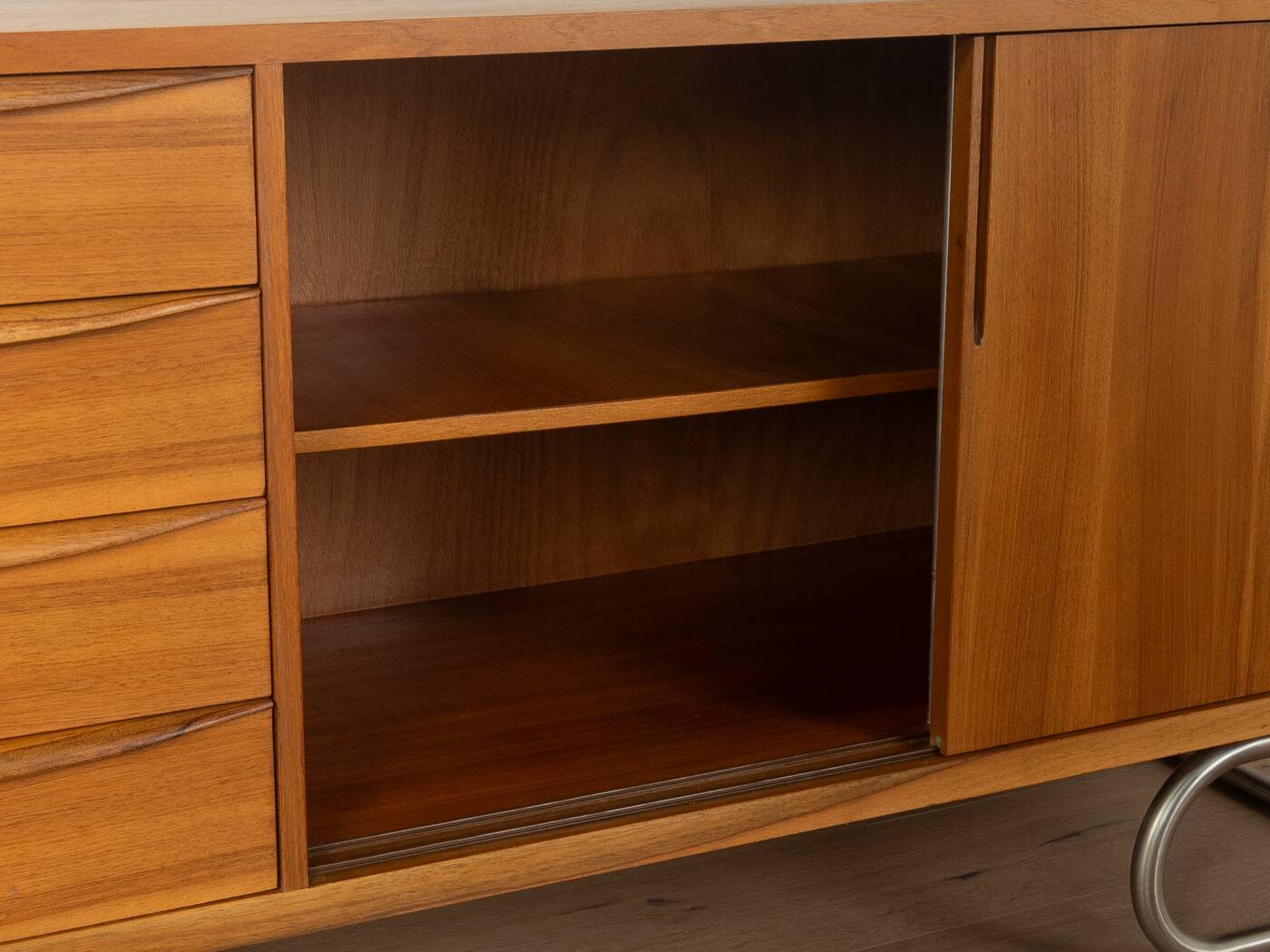 Wonderful partly solid sideboard in Scandinavian style from the 1950s