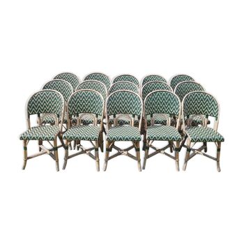 Lot de 15 chaises bistrot de terrasse maison Gatti