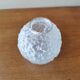 Small art deco ball vase in white glass paste