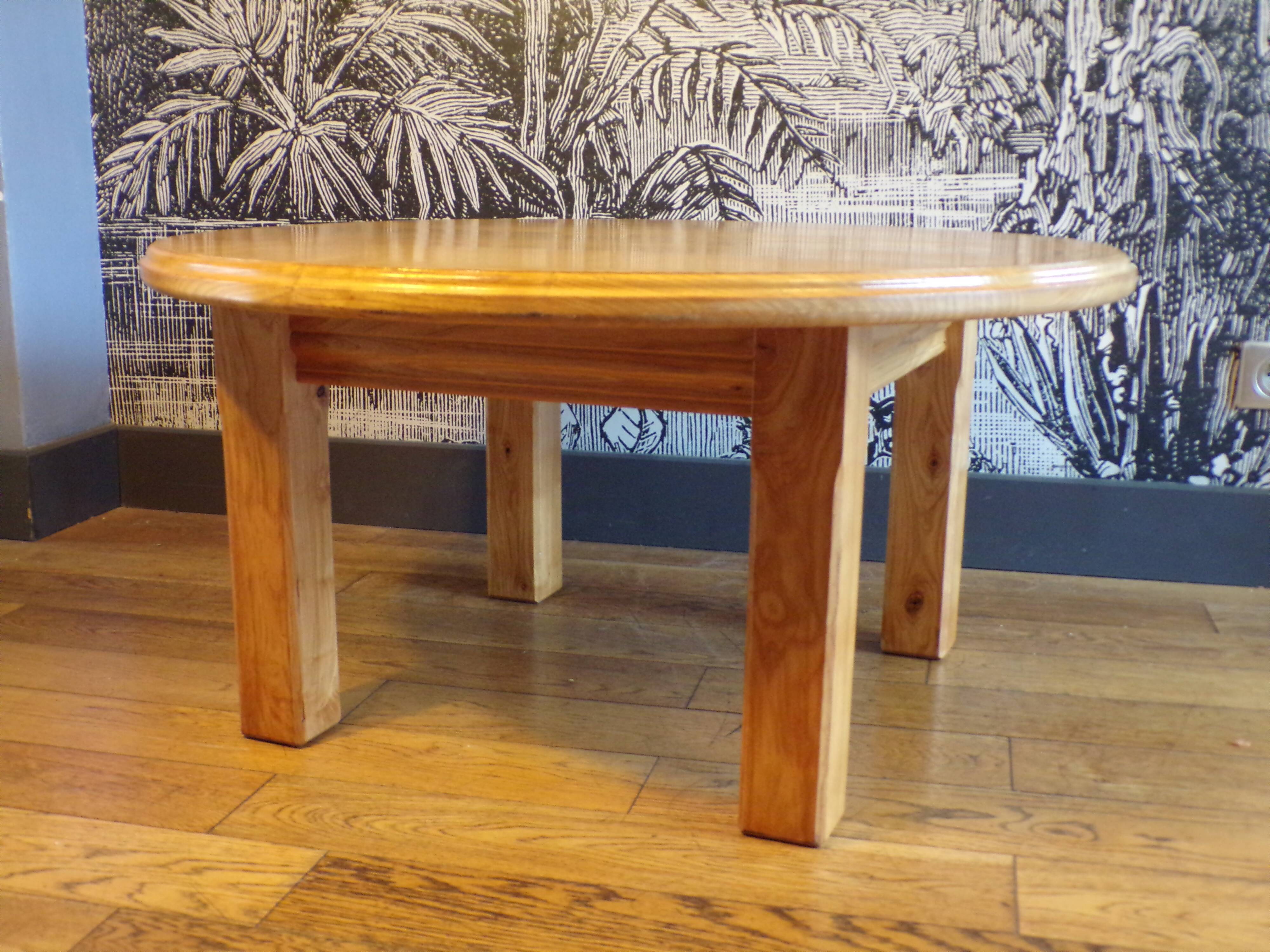 Elm coffee table 1980