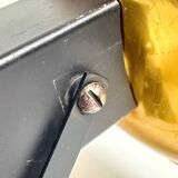 "LITA" Metal Wall Lamp Clamp Lamp with Gold Reflector Vintage 70's