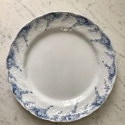 Round dish in Iron Earth K&G Lunéville model "Angèle" late 19th century