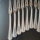 Set of Christofle snail forks made of silver metal