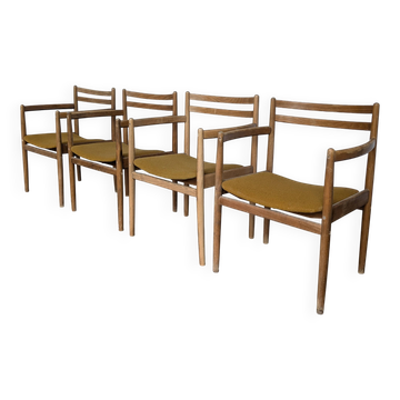 Set of 4 Yugoslav STOL Kamnik Armchairs /Vintage Mid Century Dining Chair